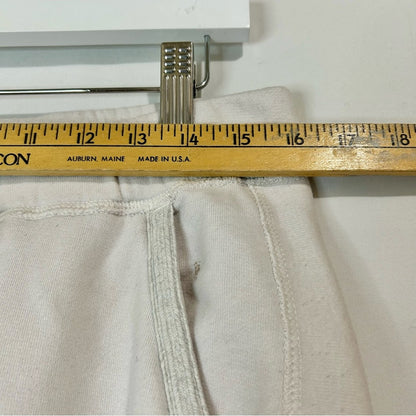 Abercrombie & Fitch Women’s Soft Fleece Jogger Pants Cream Size XL EUC Comfy