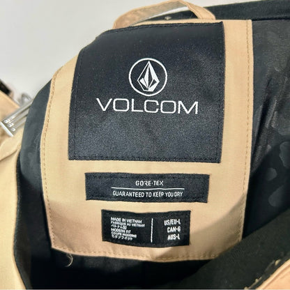 Volcom Women’s Knox Insulated Gore-Tex Snowboard Pants Sand Tan Size Large NWT
