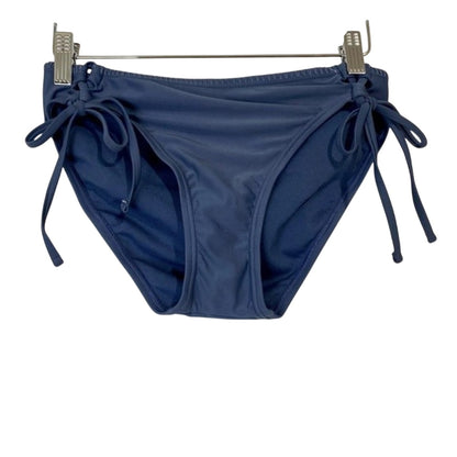 Xhilaration Women's Indigo Blue Cheeky Side Tie Bikini Bottom Size Large NWT