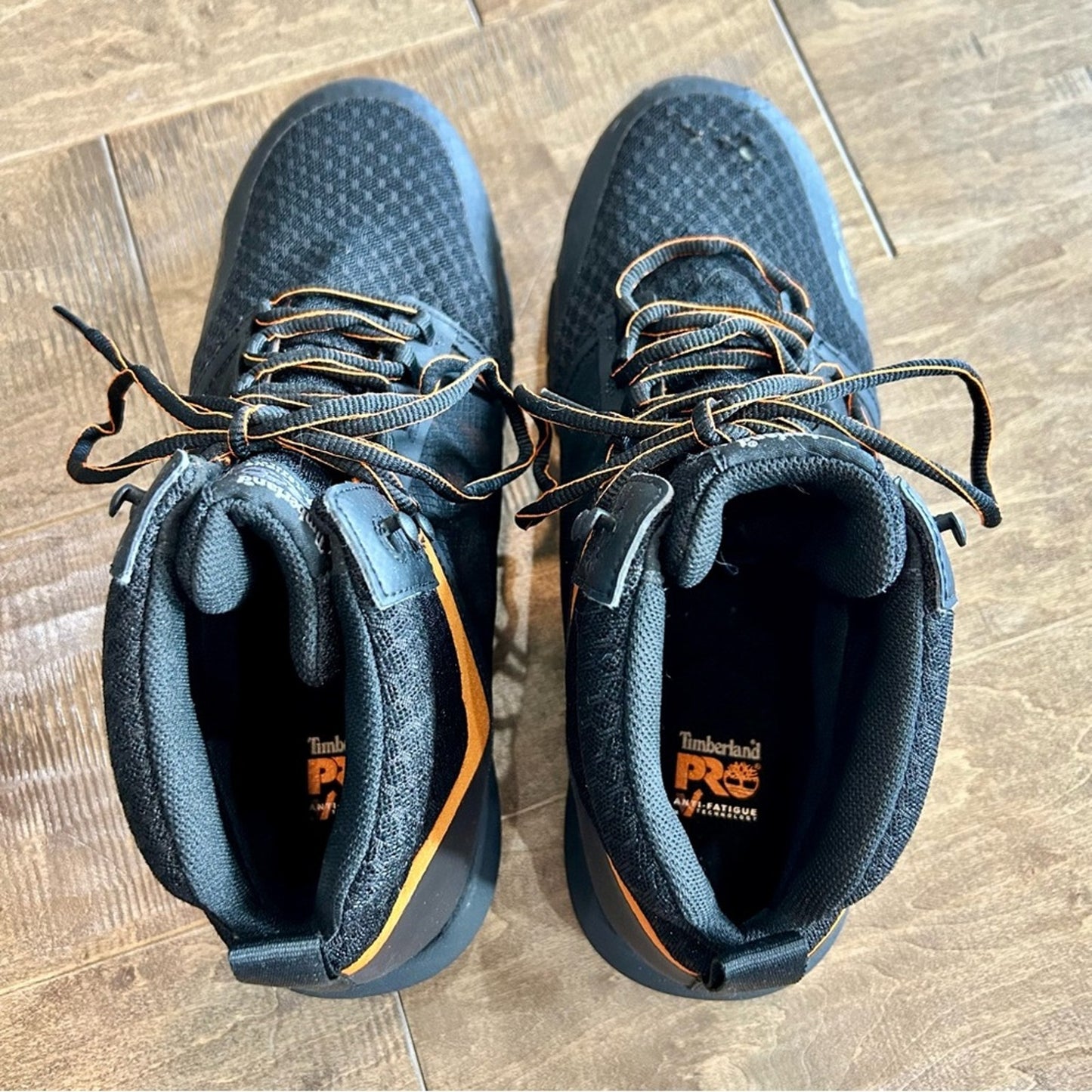 Timberland PRO Men’s Radius Composite Toe Work Sneaker Black Orange Size 12 XW