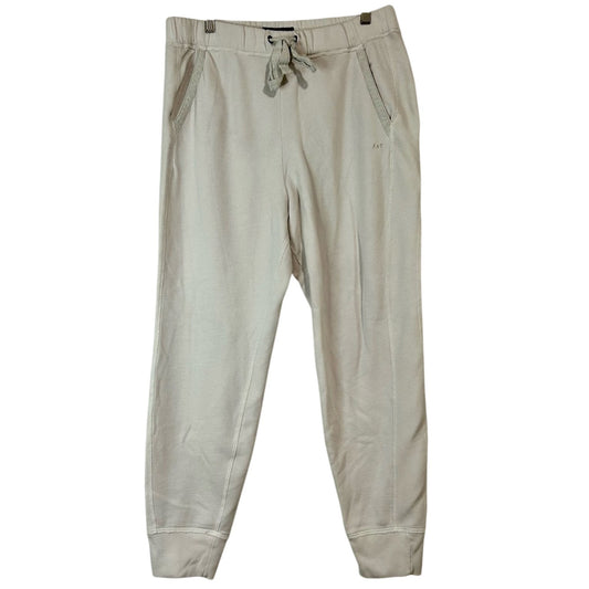 Abercrombie & Fitch Women’s Soft Fleece Jogger Pants Cream Size XL EUC Comfy