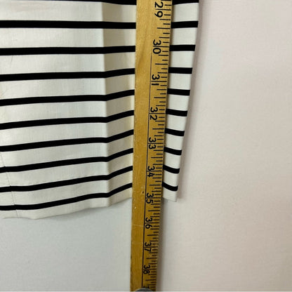 Express Women’s Columnist Ankle Dress Pant Black and White Striped Size 6 NWT