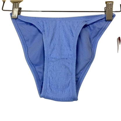 Xhilaration Women's Blue High Leg Scoop Waist Bikini Bottom Size Small NWT