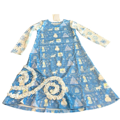 Only Little Once Girls Ice Queen Nightgown Blue White NWT Cute Girly Winter