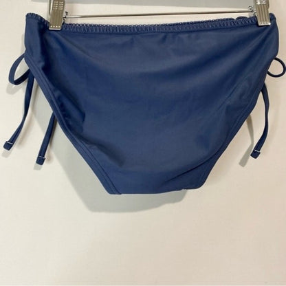 Xhilaration Women's Indigo Blue Cheeky Side Tie Bikini Bottom Size Large NWT