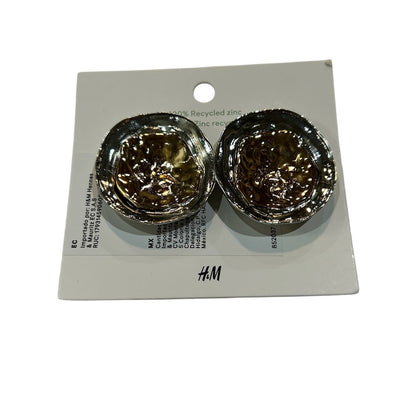 H&M Women’s Gold & Silver Hammered Layered Recycled Zinc NWT Cute Girly Stylish