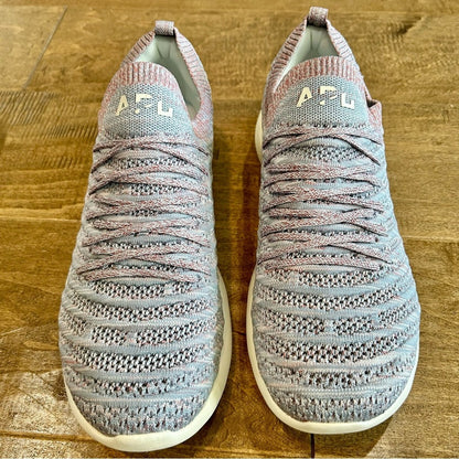 APL Women’s TechLoom Wave Shoes Grey Brown White Size 9 Brand New