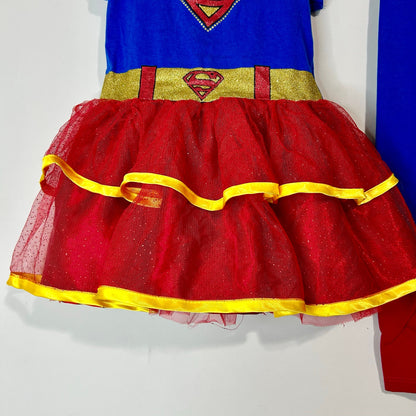 DC Comics Justice League Girls Supergirl Costume 4-Piece Outfit Set Size 3T FLAW