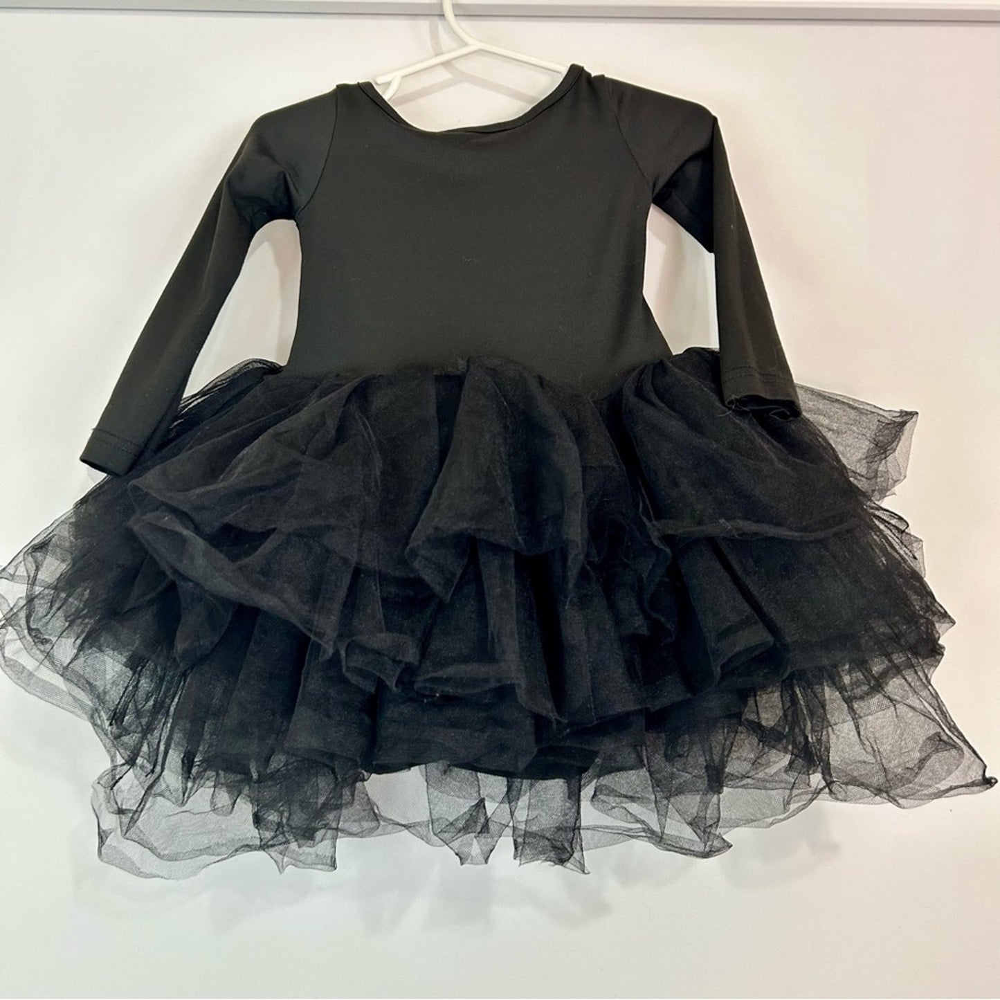 I Love Plum Toddler Girls Long Sleeve BFF Tutu Dress Black Size 2 Y EUC Girly