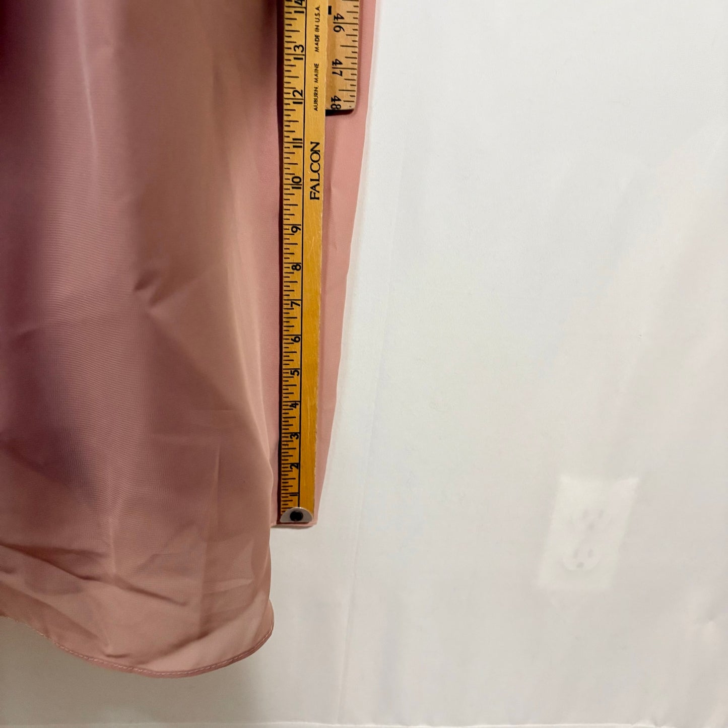 Women’s Lace Bodice Ruffle Chiffon Maxi Formal Gown Dress Dusty Rose Small 4 / 6
