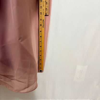 Women’s Lace Bodice Ruffle Chiffon Maxi Formal Gown Dress Dusty Rose Small 4 / 6