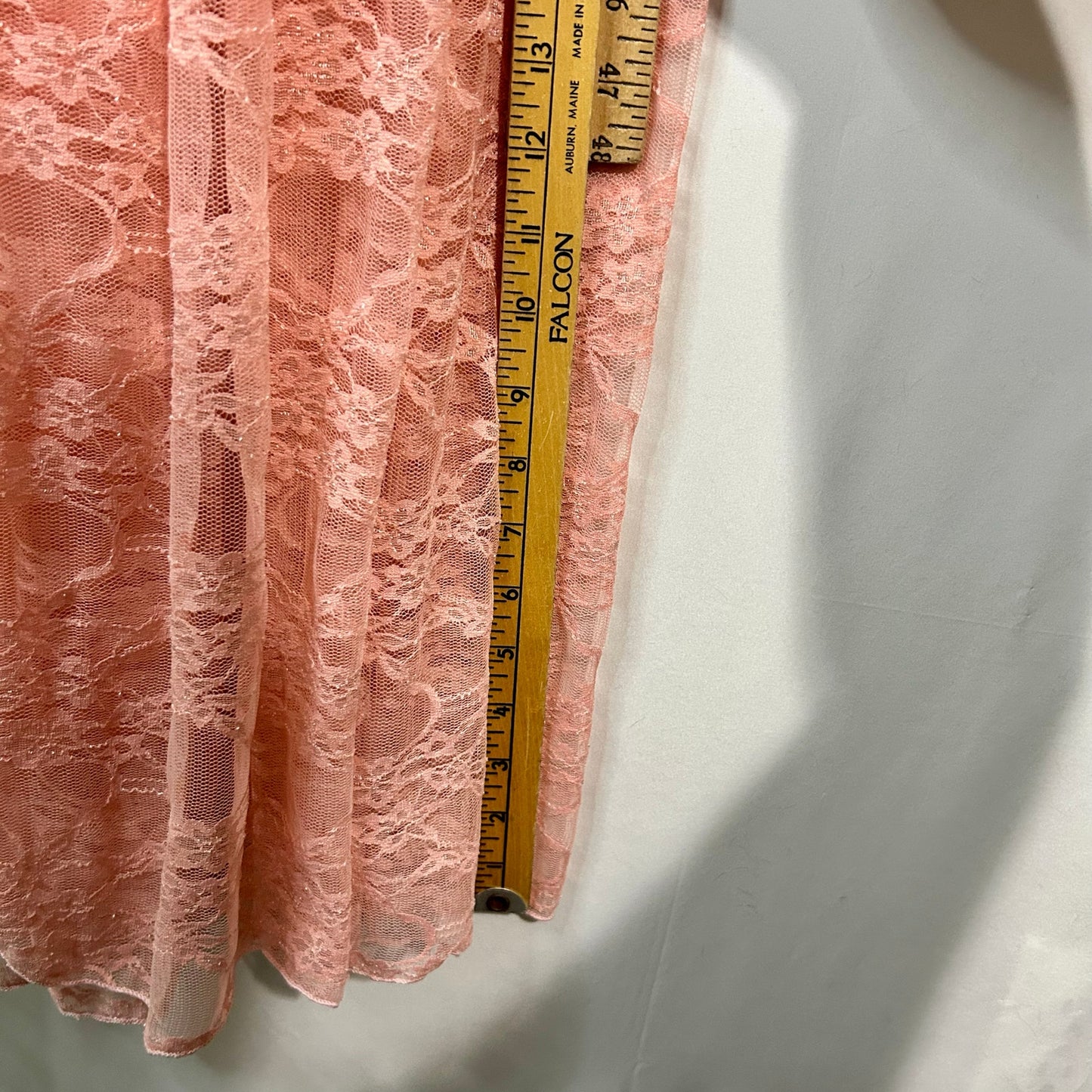 Women’s Maternity Off Shoulder Long Sleeve Maxi Dress Coral Pink EUC Open Belly Boho Photoshoot