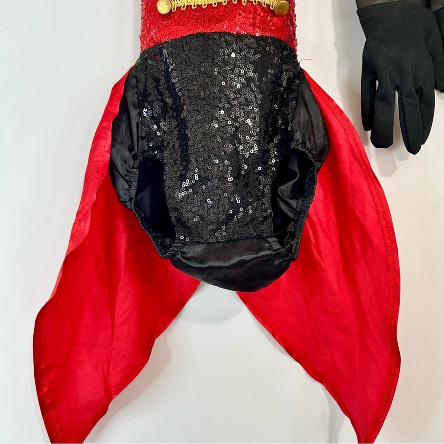 Iefiel Toddler Girl Ringmaster Circus Leader Costume Red Black Size 18-24 M EUC
