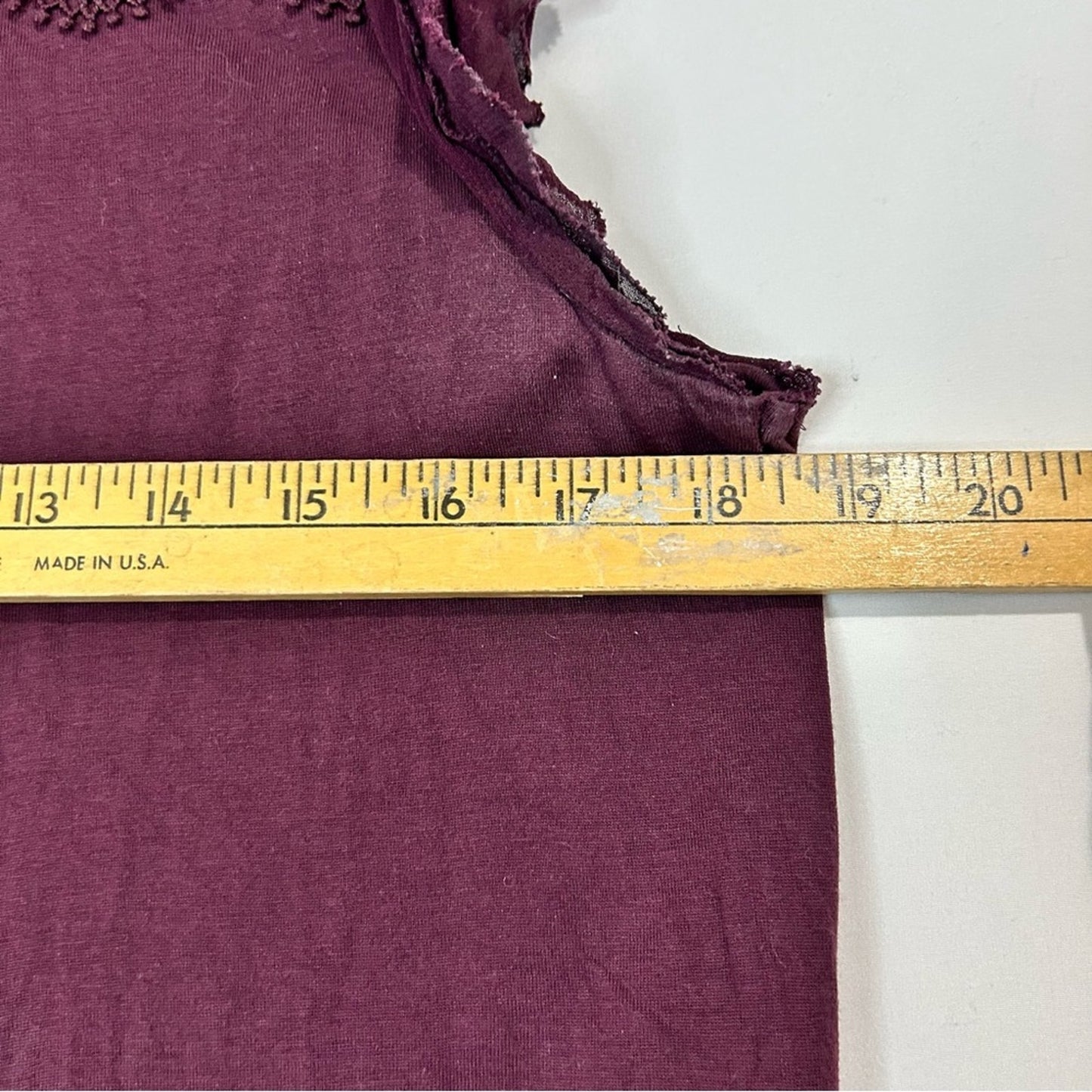 Ann Taylor Loft Women’s Crochet Detail Short Sleeve Blouse Purple Size Medium
