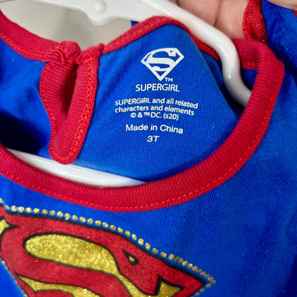 DC Comics Justice League Girls Supergirl Costume 4-Piece Outfit Set Size 3T FLAW