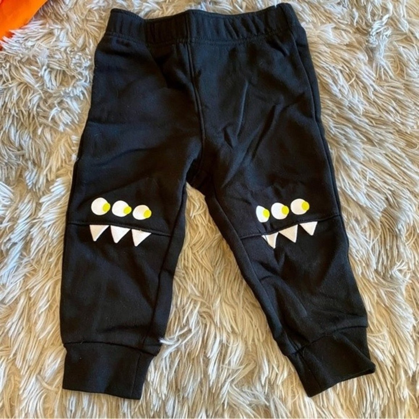 Cat & Jack Toddler Monster Halloween Outfit Orange & Black NWT